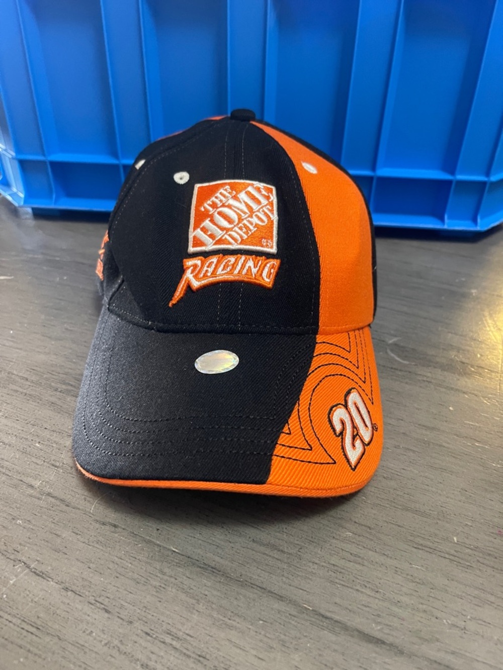 Nascar Black and Orange Racing Cap